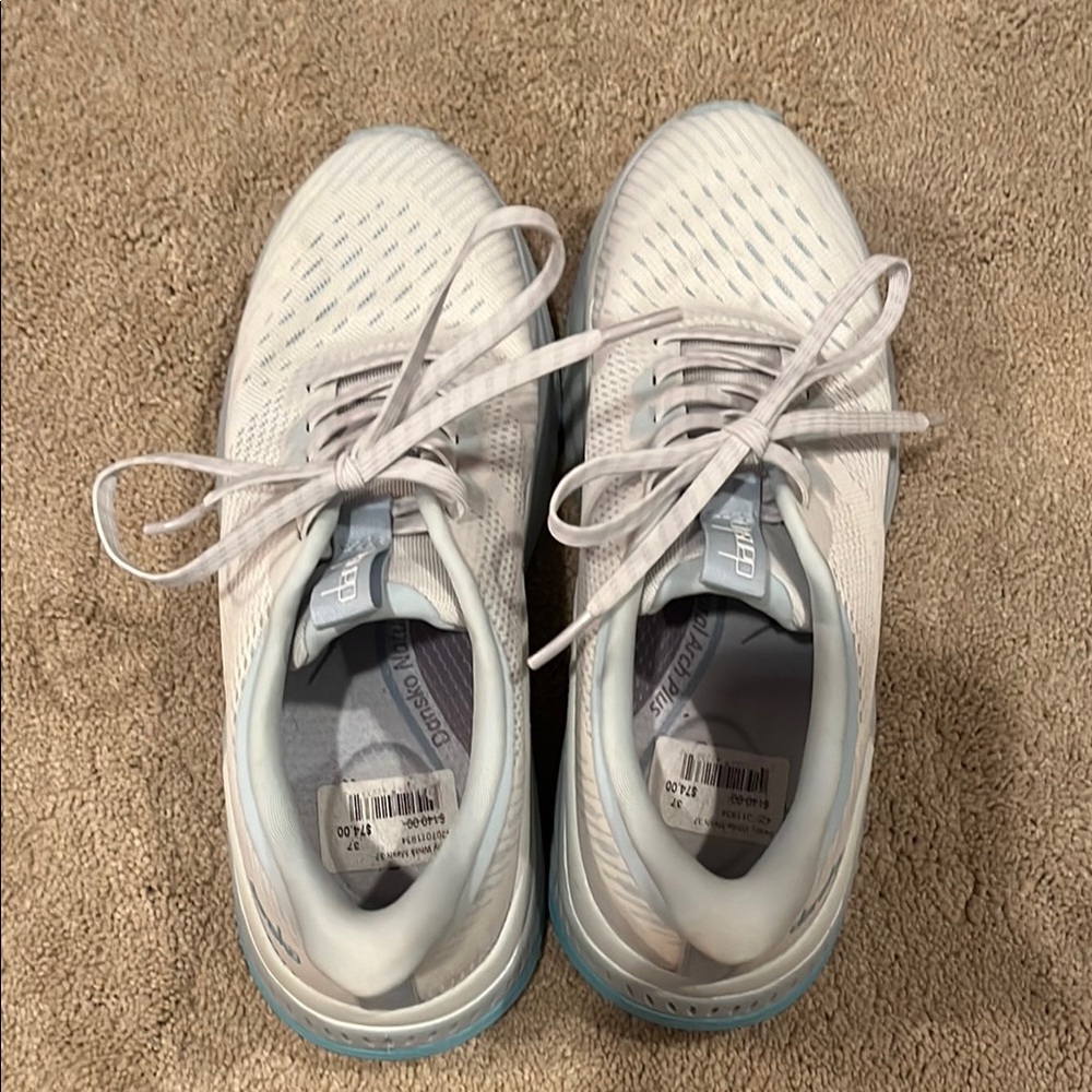 Dansko White and Blue Athletic Sneakers